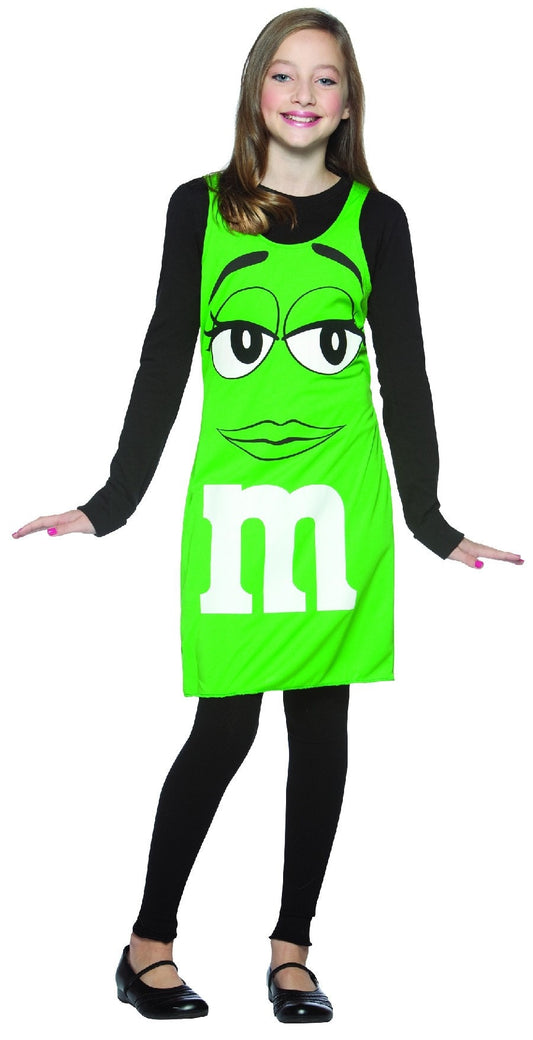 Morris M&m Green Tank Dress Xs Teen - MaxWigs