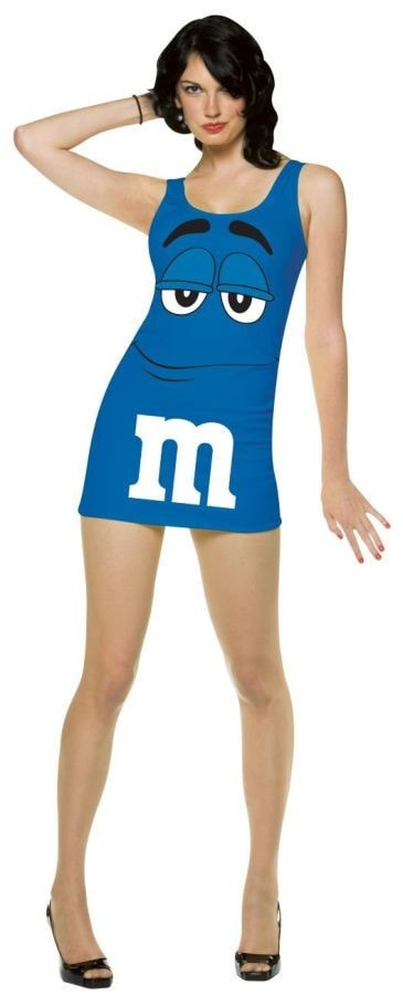 Morris M&m Tank Dress Blue Adult 6-10 - MaxWigs