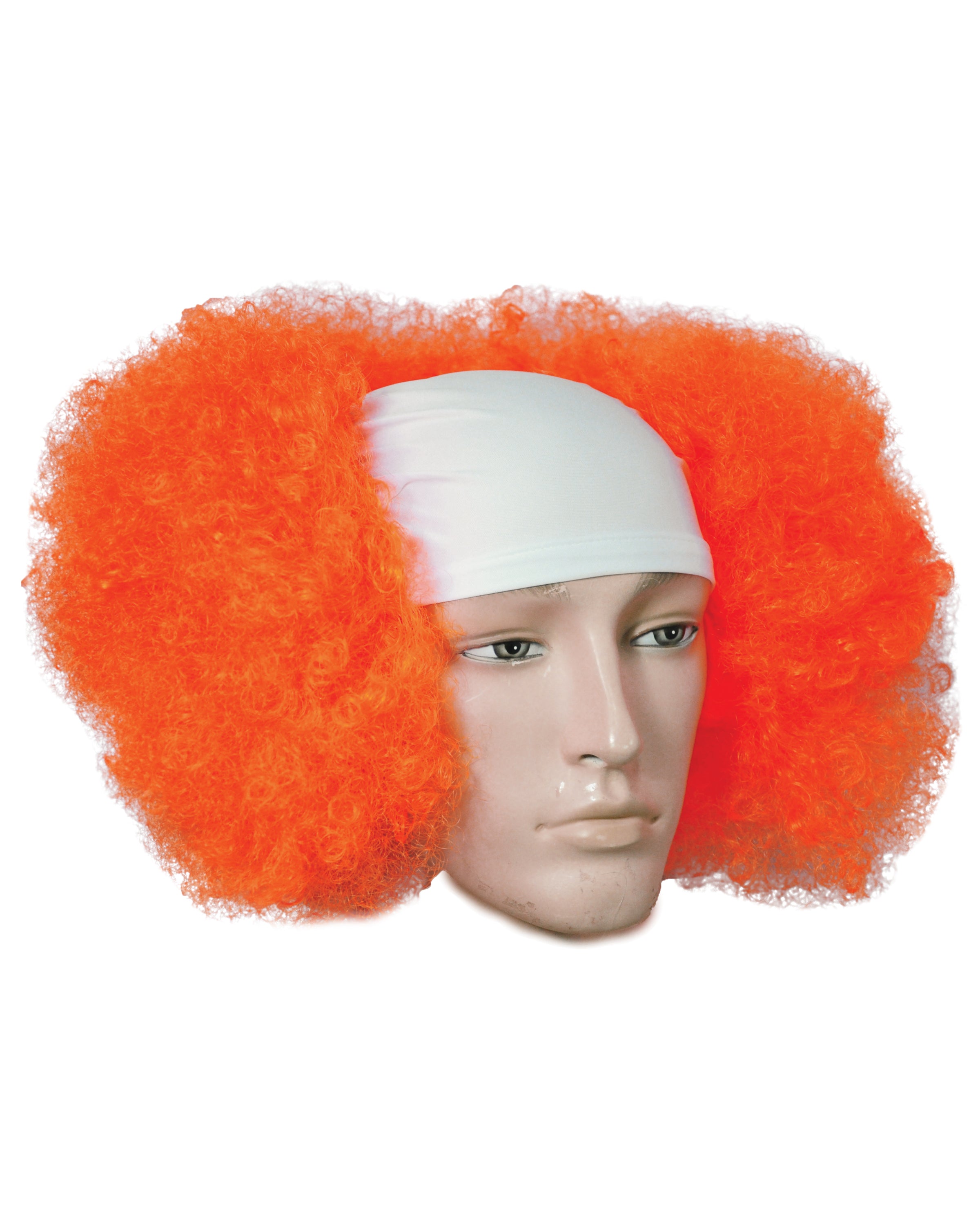 Bald Curly Clown Deluxe Flesh Cloth Front by Lacey Costume Wigs